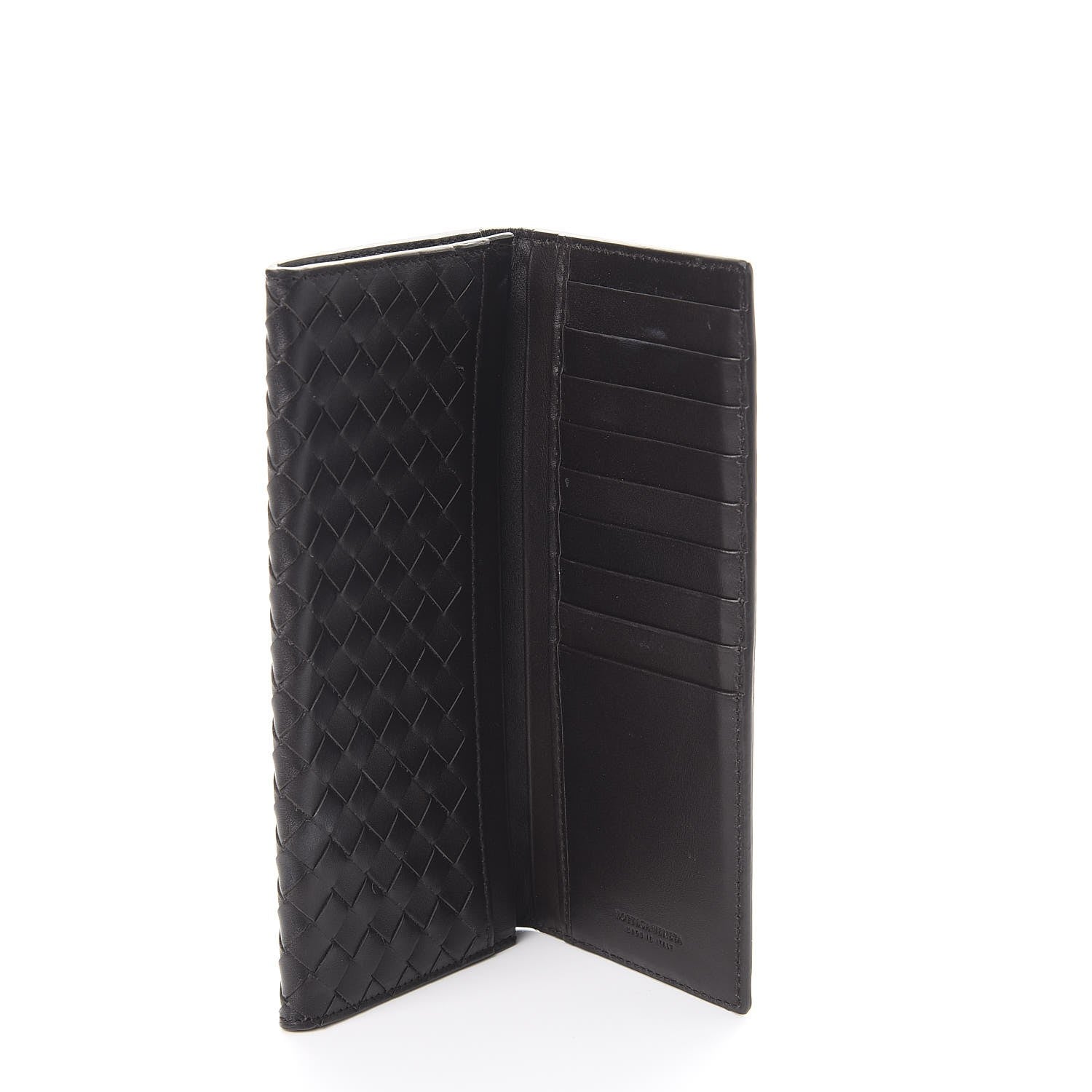 Bottega Veneta Nappa Intrecciato Continental Flap Wallet Ebano 5 of 9