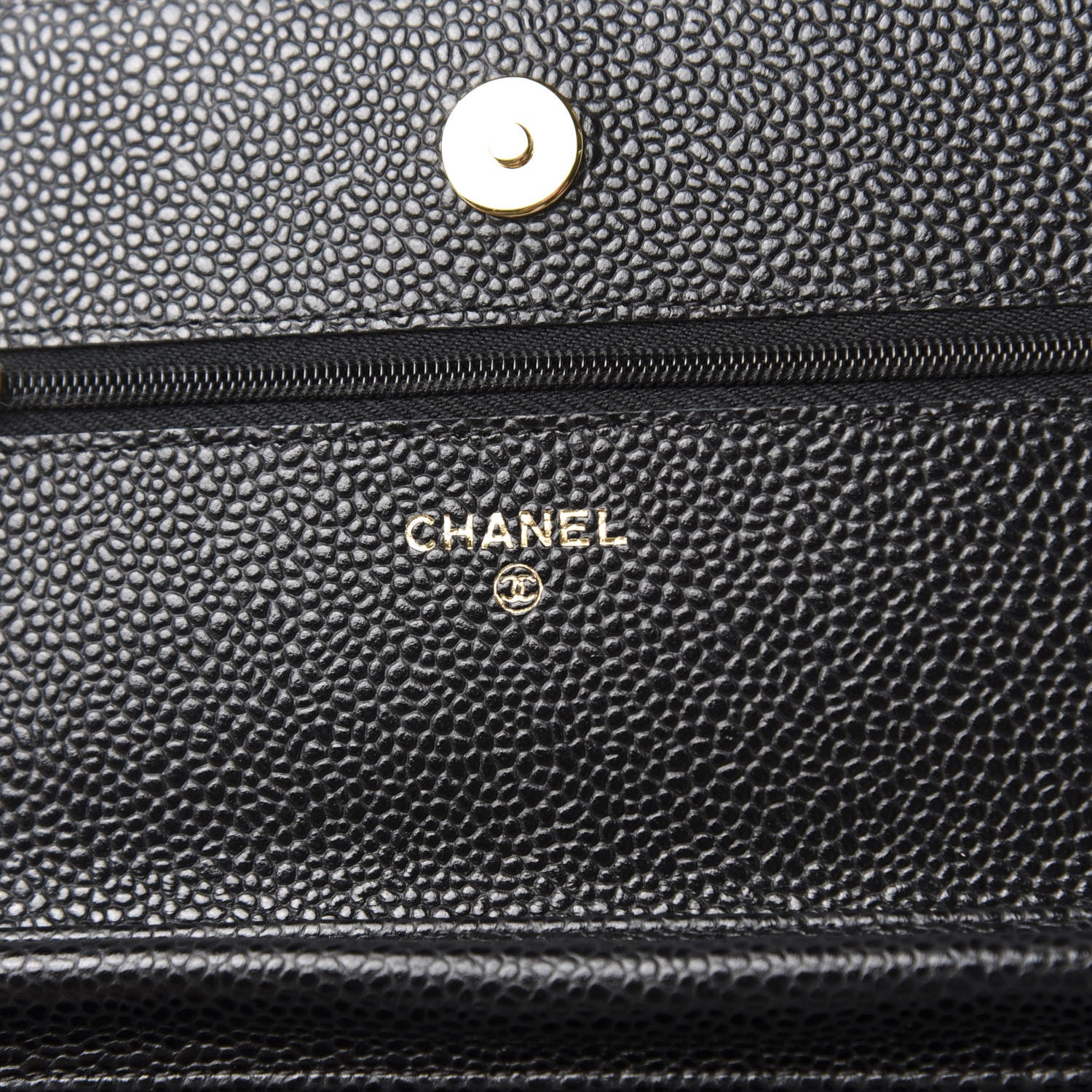 Chanel Caviar Quilted Wallet On Chain WOC Black 6 of 8