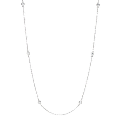 Tiffany Platinum Elsa Peretti Diamonds by the Yard 6 Station Necklace 1 of 5