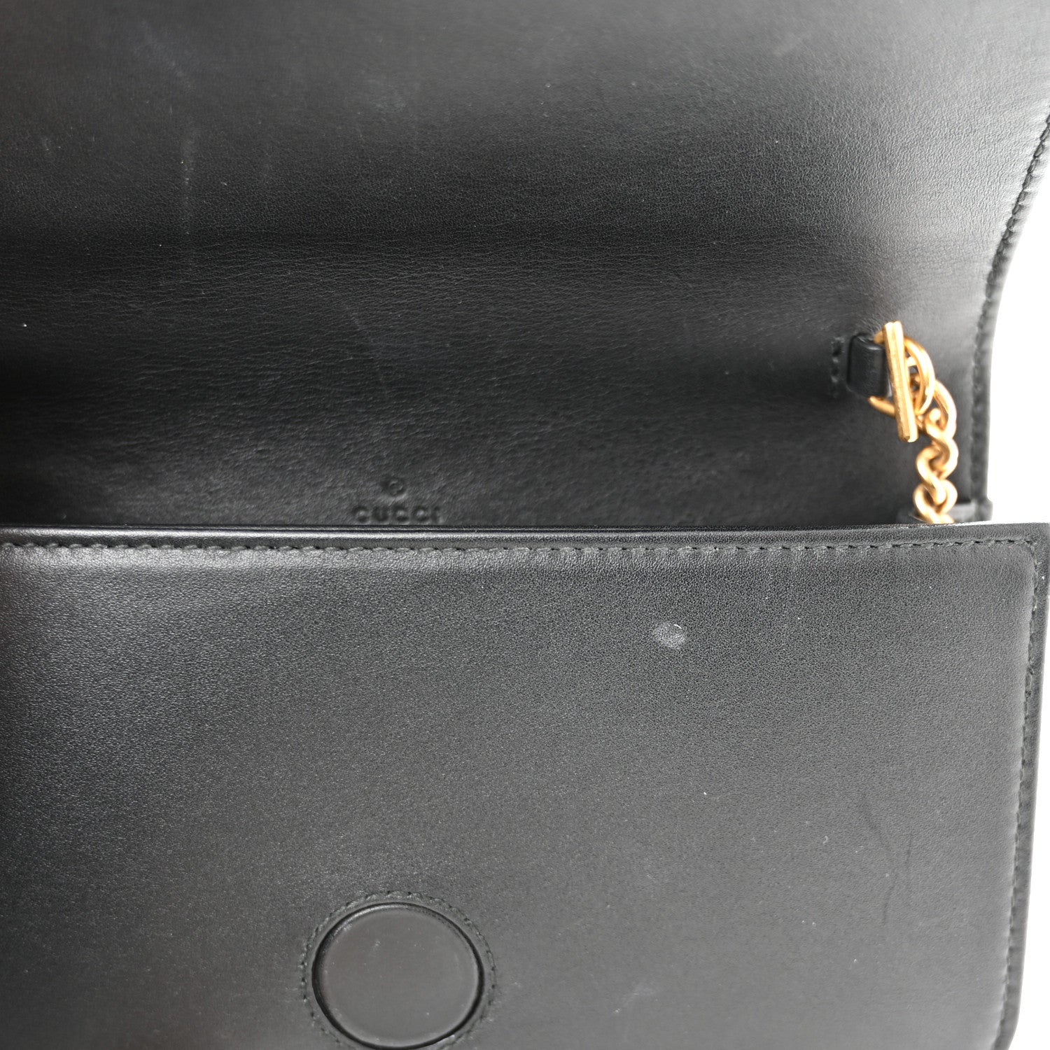 Gucci Calfskin Matelasse GG Marmont Mini Bag Black 10 of 15