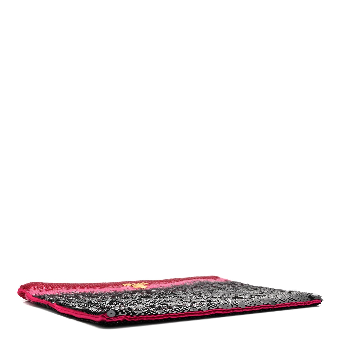 Sequin Ombre Clutch Black Pink Red