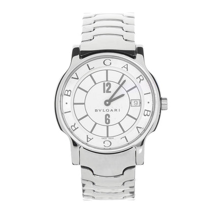 Bulgari Stainless Steel 35mm Solotempo Quartz Watch 1 of 6