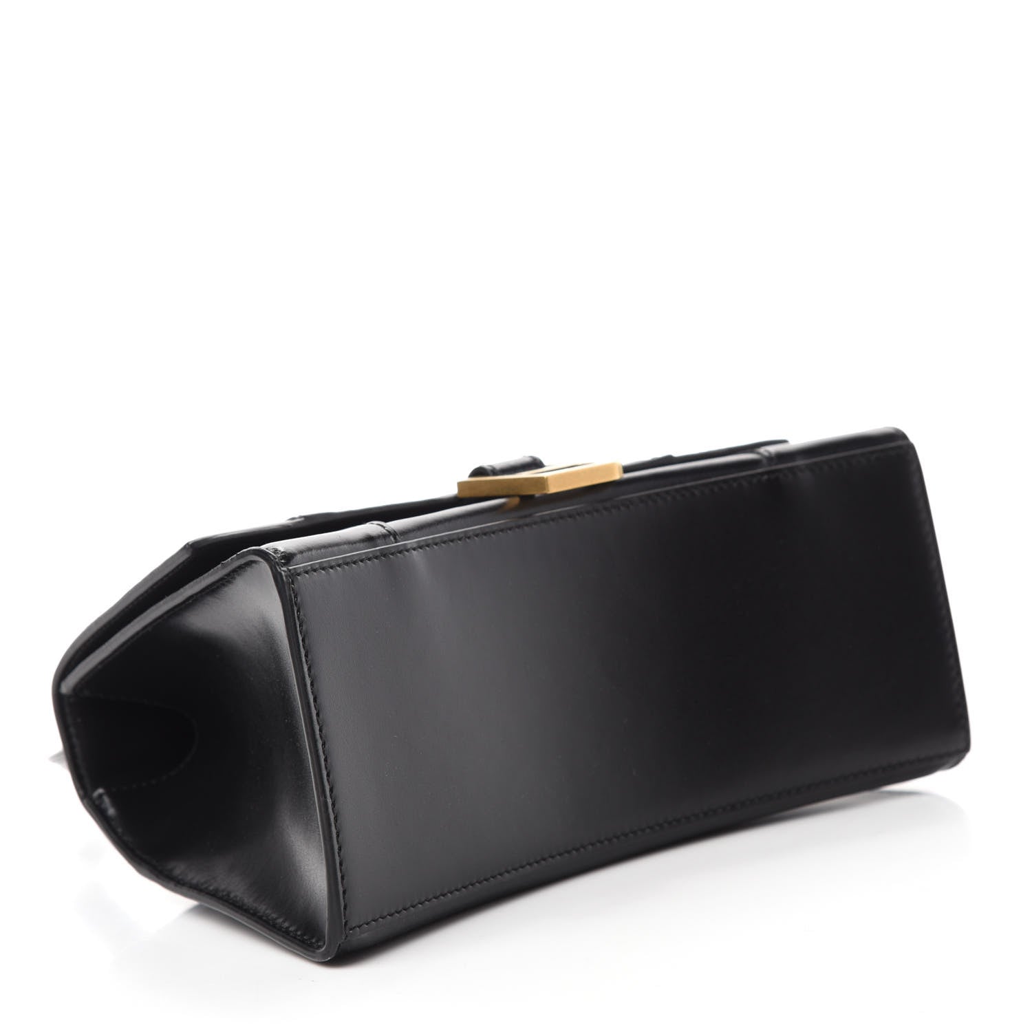 Balenciaga Shiny Box Calfskin Small Hourglass Top Handle Bag Black 4 of 10
