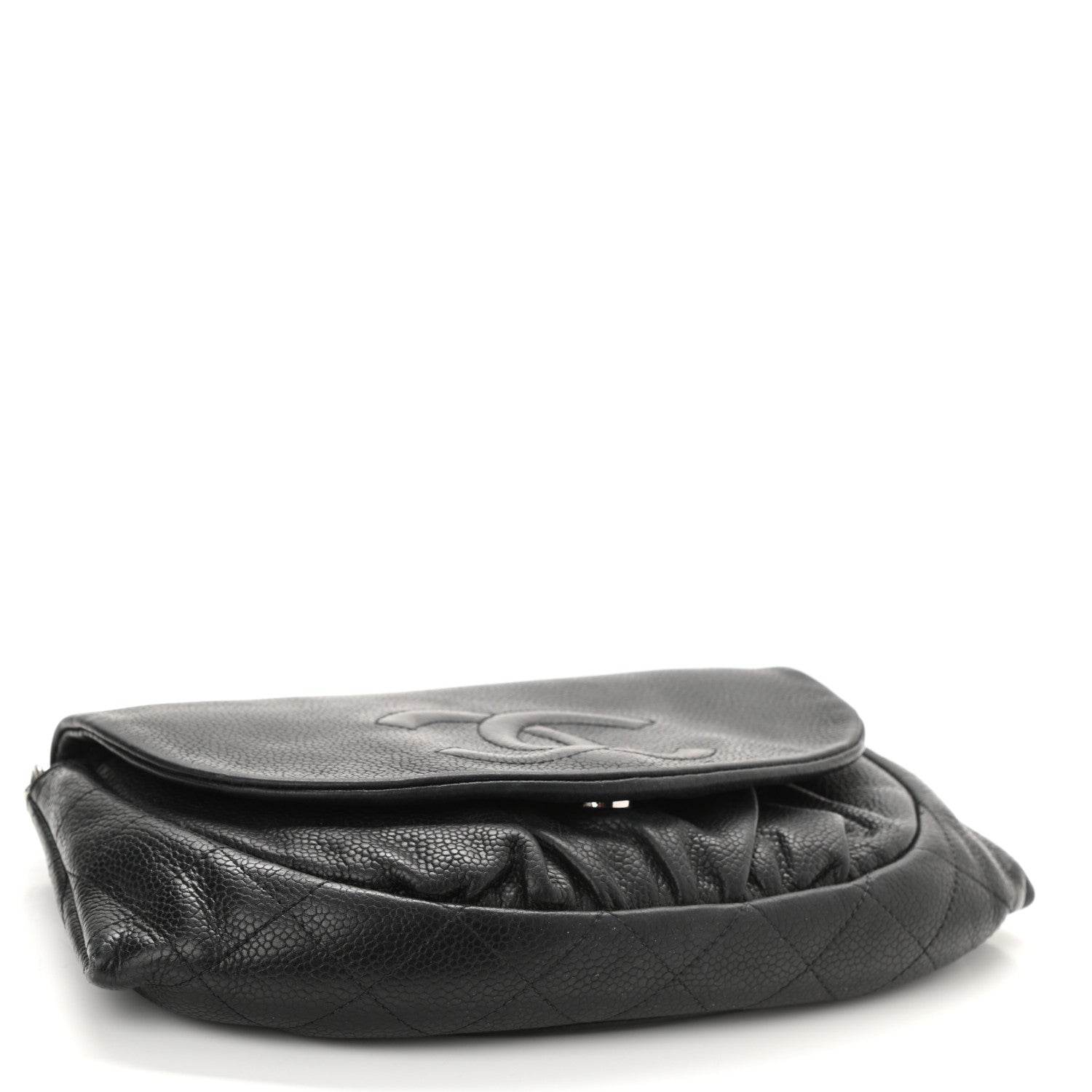 Chanel Caviar Half Moon Wallet On Chain WOC Black 4 of 14