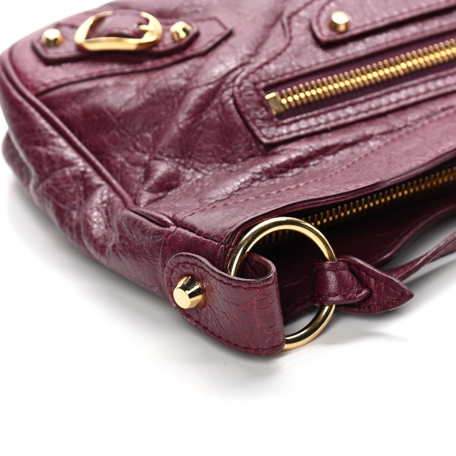 Balenciaga Agneau Classic Hardware Hip Violet Prune 7 of 11