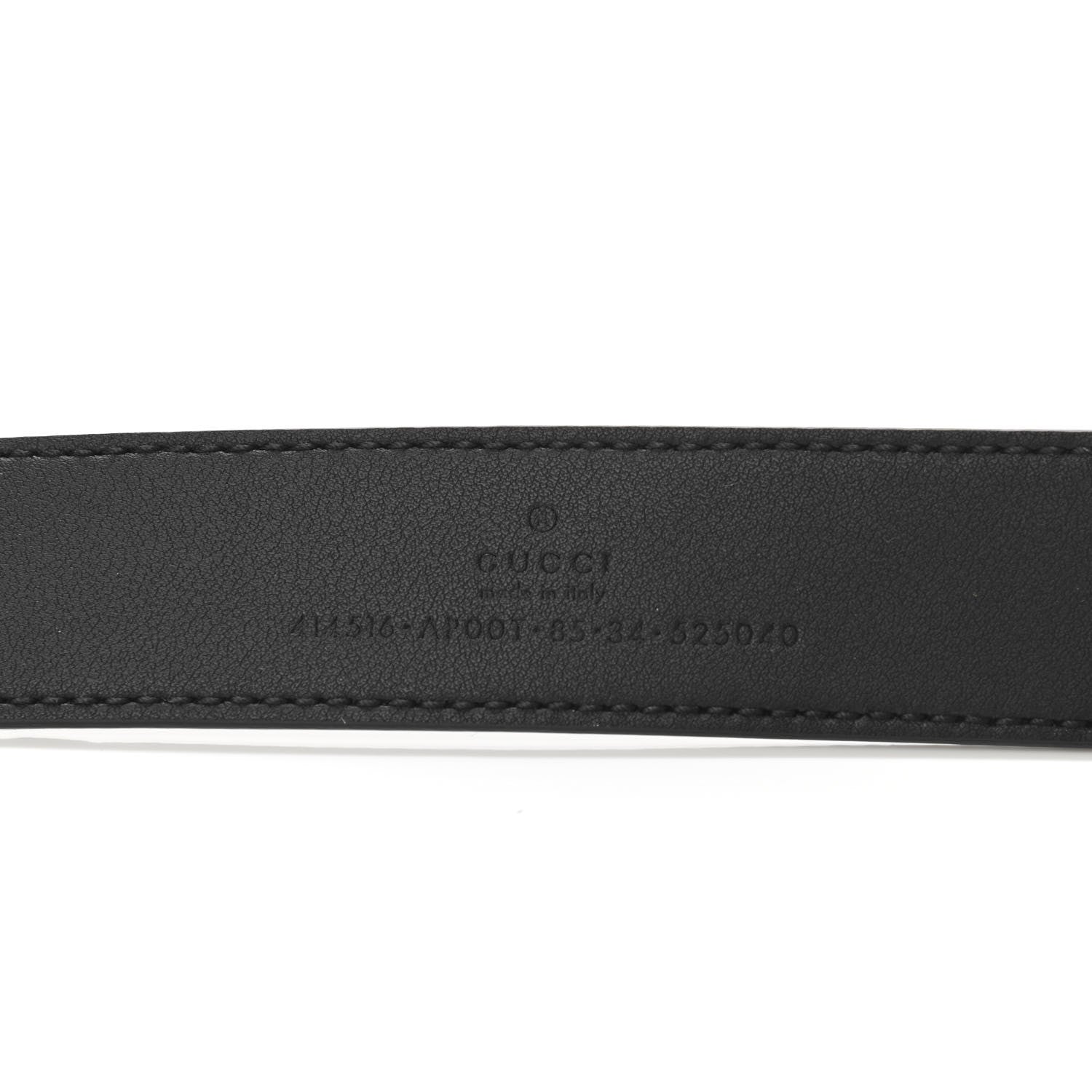 Gucci Calfskin Double G 30mm Belt 85 34 Black 4 of 8