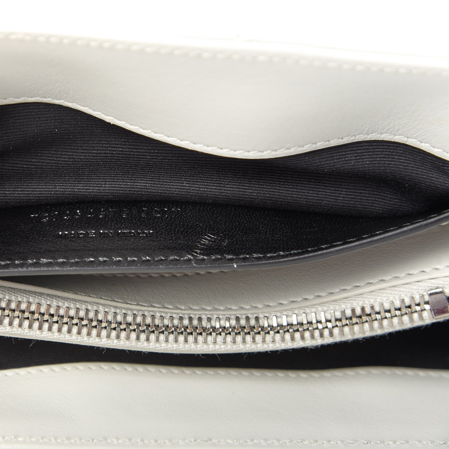 Saint Laurent Calfskin Y Quilted Monogram Small Loulou Chain Satchel Granite 9 of 9