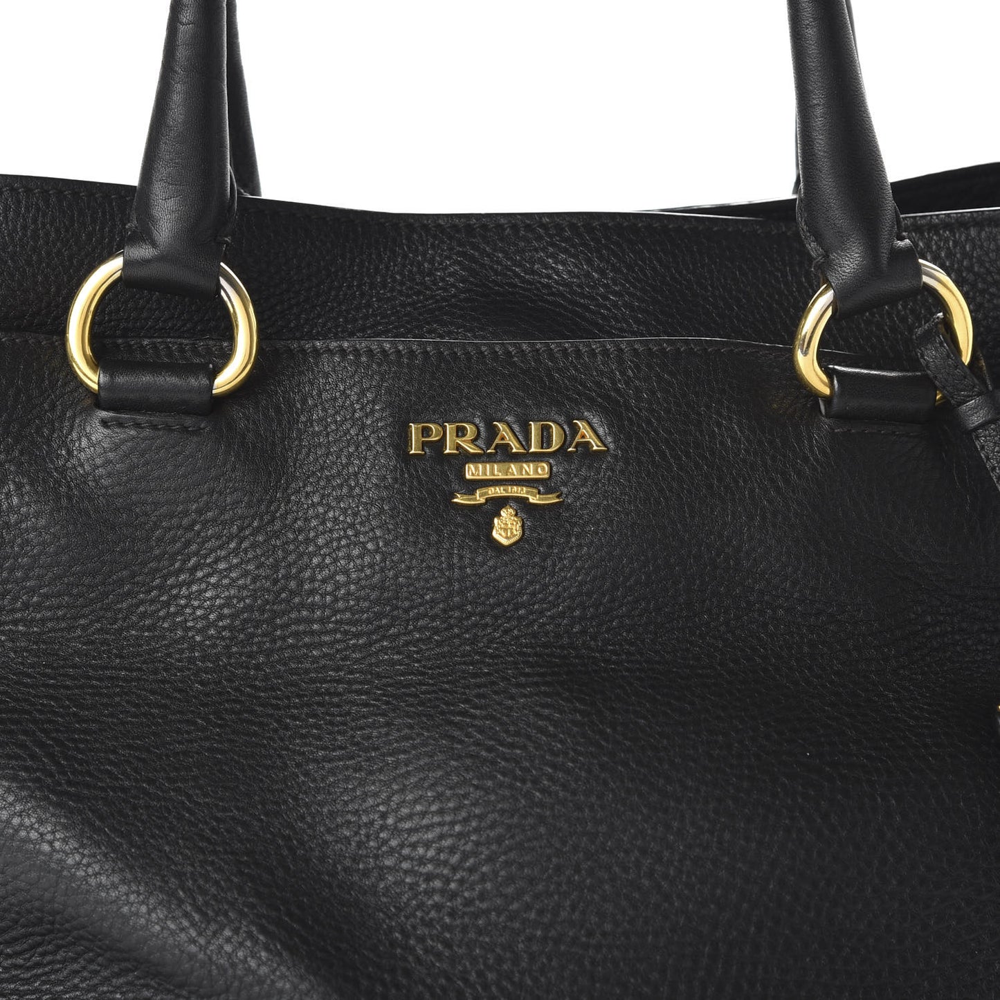 Vitello Daino Shoulder Bag Black
