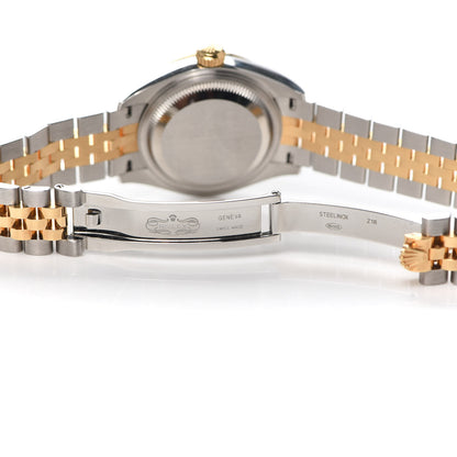 Rolex Stainless Steel 18K Yellow Gold 28mm Oyster Perpetual Datejust Watch Silver Roman 279173 4 of 4