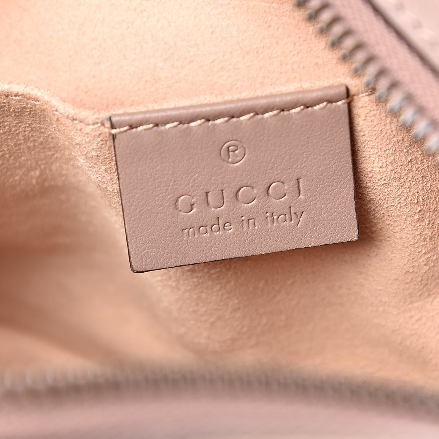 Gucci Calfskin Matelasse Mini GG Marmont Chain Shoulder Bag Porcelain Rose 6 of 10