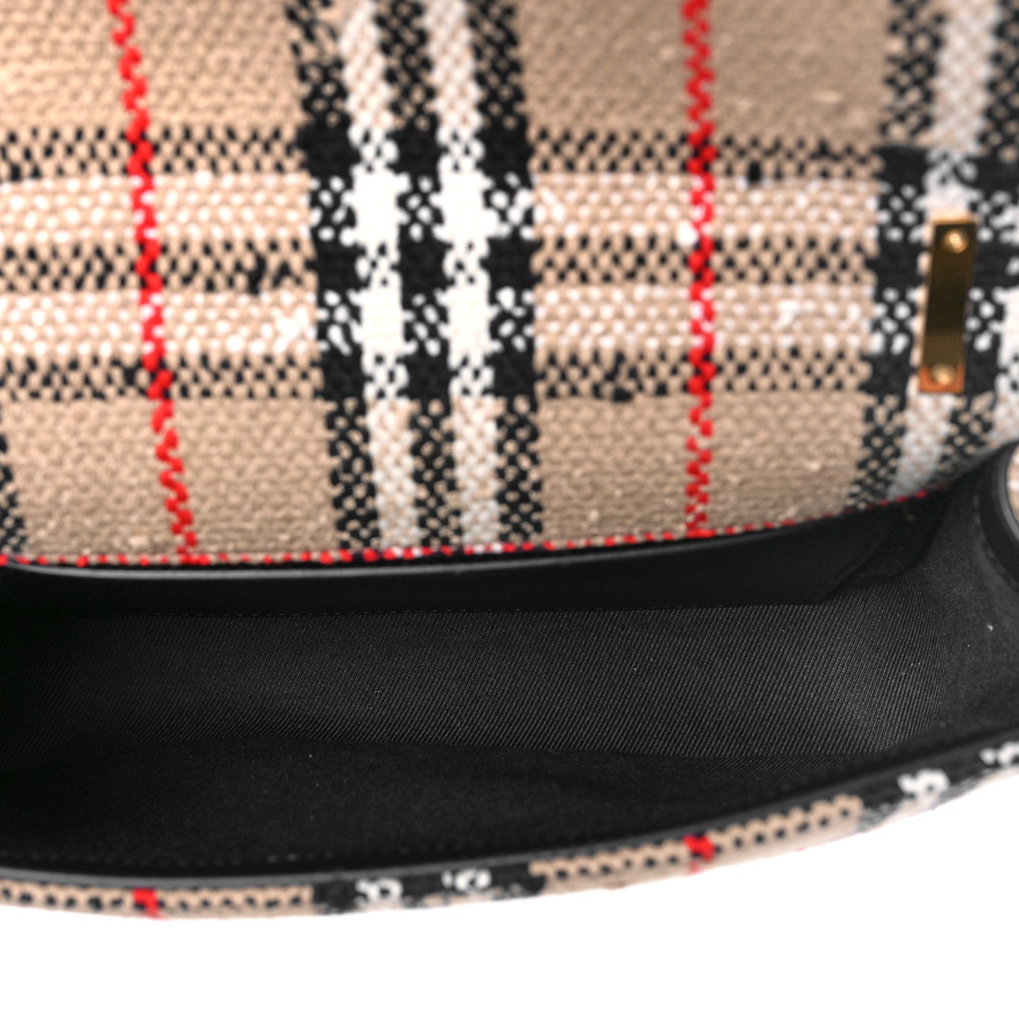 Calfskin Boucle Check Small Lola Chain Bag