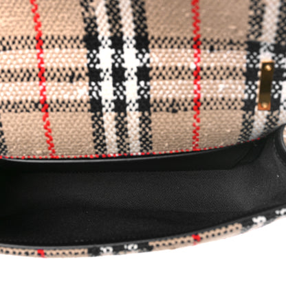 Burberry Calfskin Boucle Check Small Lola Chain Bag 4 of 8