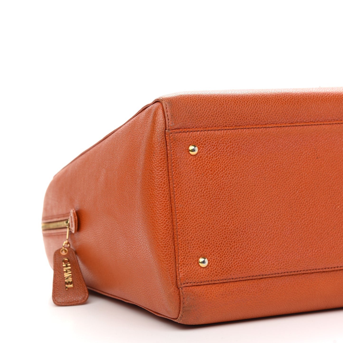 Caviar Large CC Shoulder Bag Orange