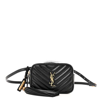Saint Laurent Calfskin Matelasse Monogram Lou Belt Bag Black 1 of 10
