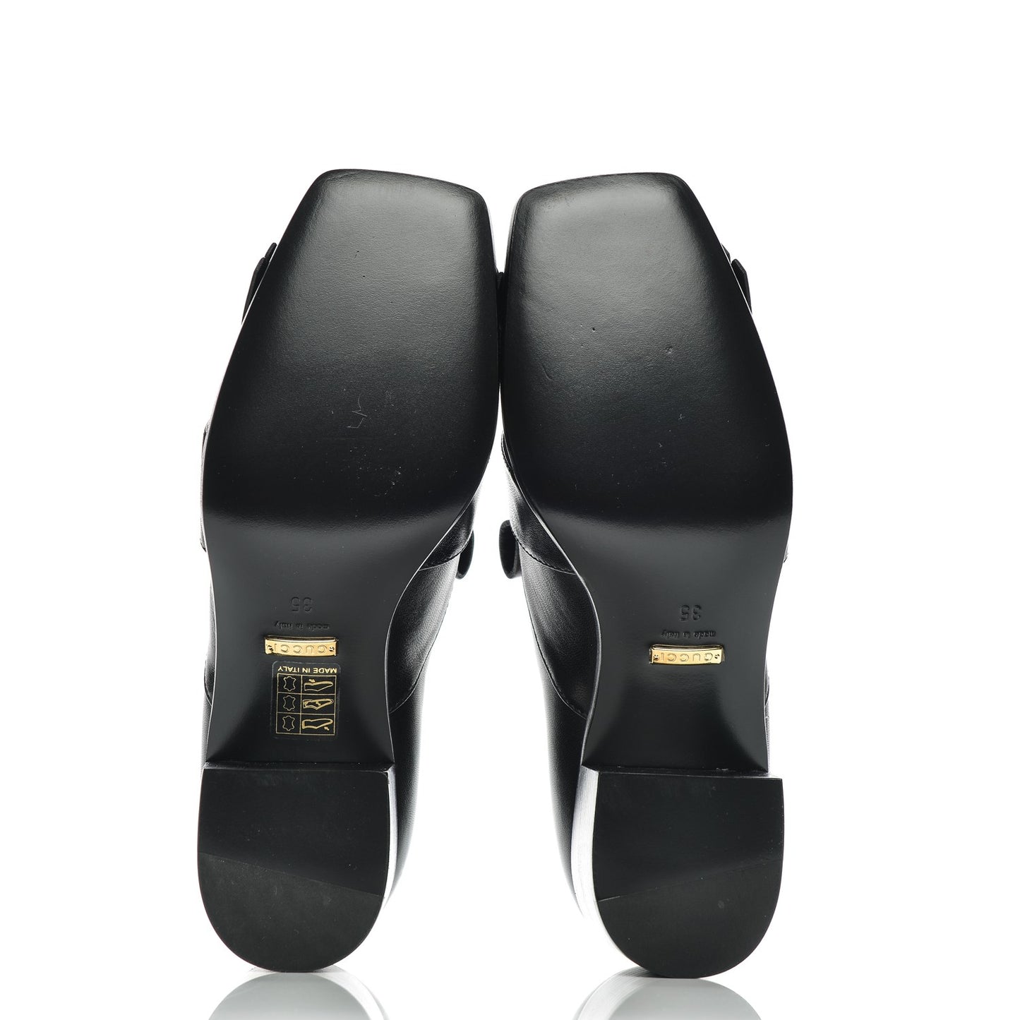 Malaga Kid Polly Kiltie Fringe 55mm Loafer Pumps 35 Black