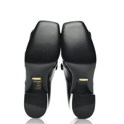 Gucci Malaga Kid Polly Kiltie Fringe 55mm Loafer Pumps 35 Black 5 of 8