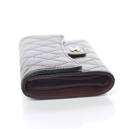 Chanel Caviar Quilted Large Flap Wallet Black 12 of 13