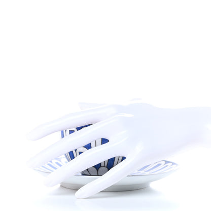 Hermes Porcelain Bleus d'Ailleurs Tea Cup And Saucer Set Of 2 2 of 8