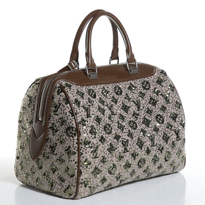 Louis Vuitton Sequin Monogram Sunshine Express Speedy Kaki 3 of 7