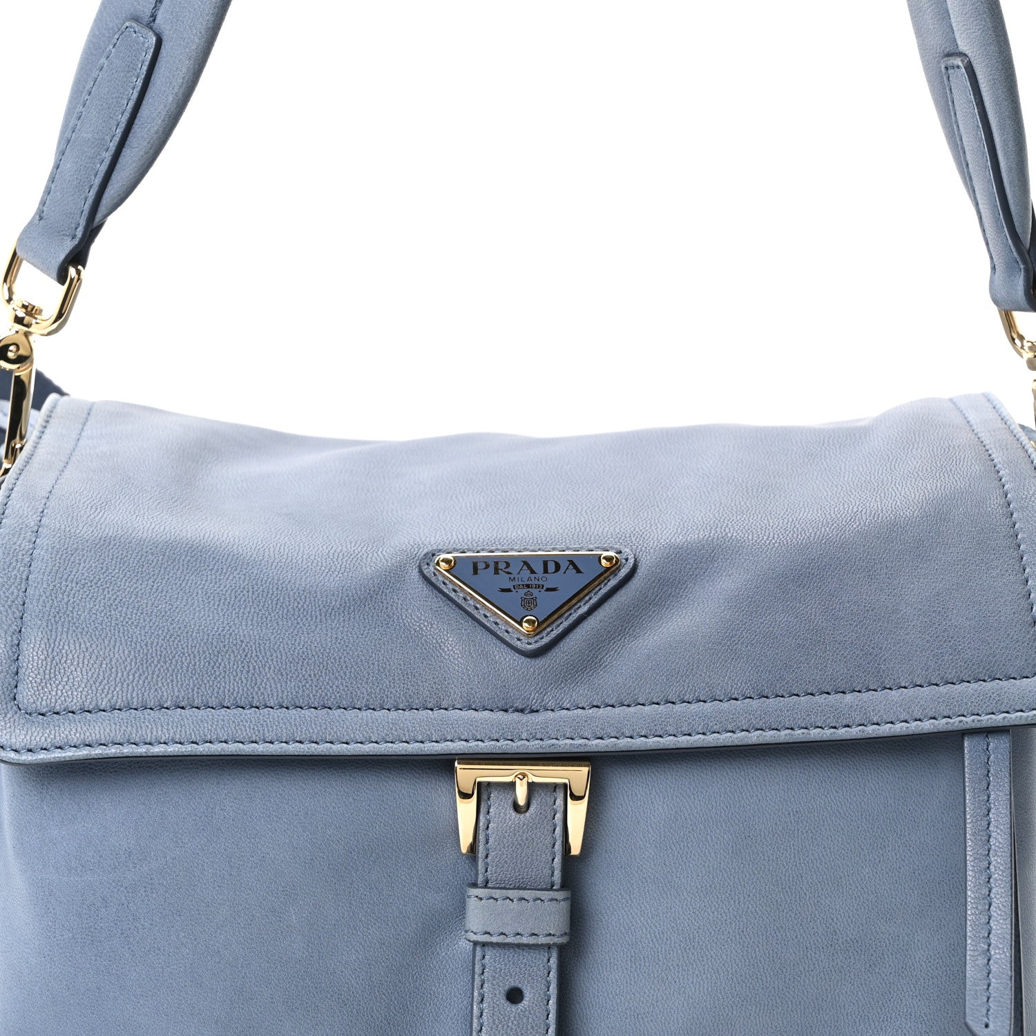 Prada Nappa Medium Explore Shoulder Bag Aviation Blue 7 of 10