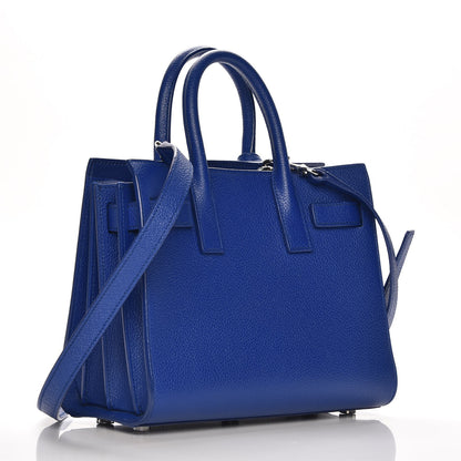 Saint Laurent Calfskin Nano Sac De Jour Cobalt Blue 4 of 9