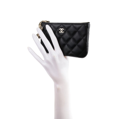 Chanel Lambskin Quilted Casino Coin Purse Black 2 of 7