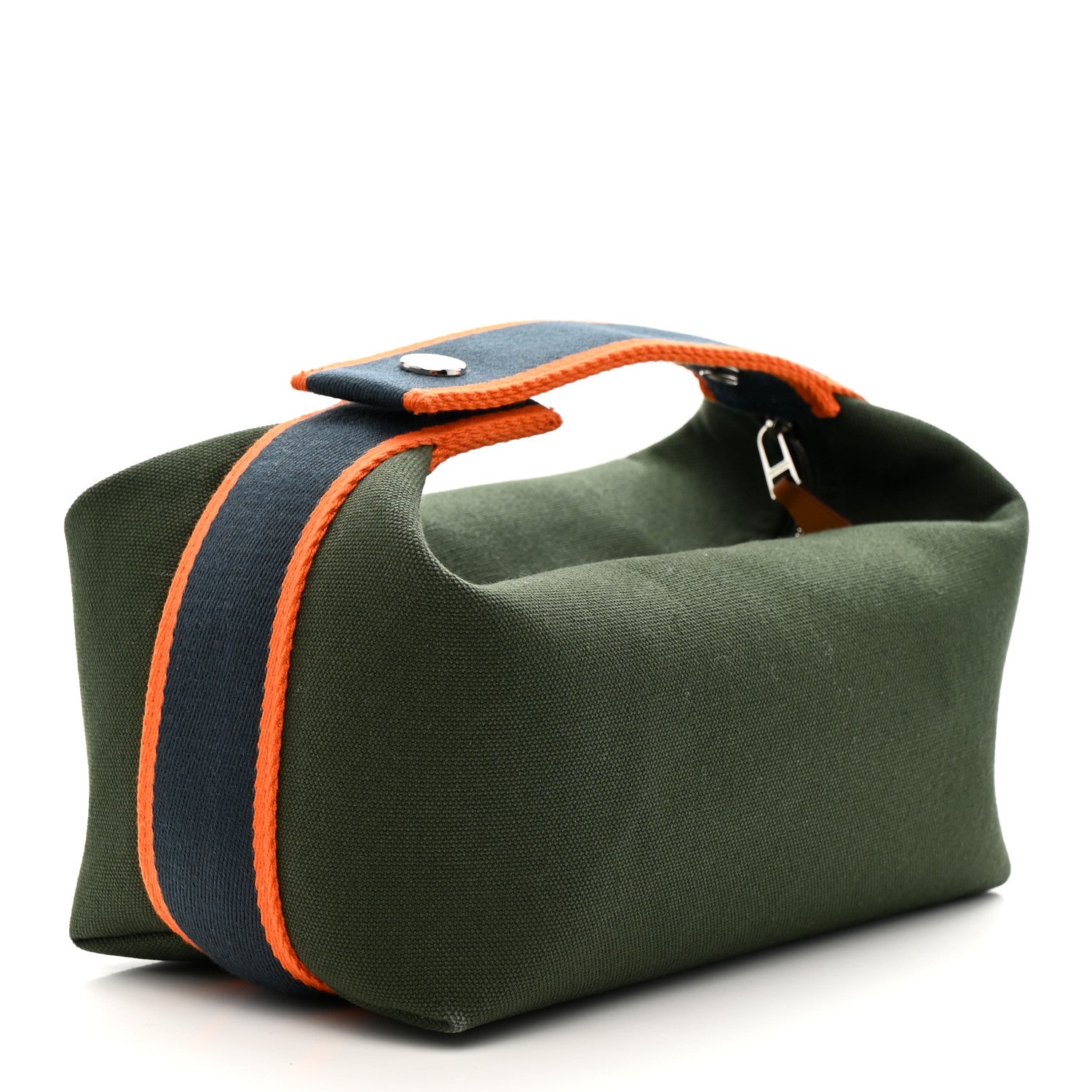 Hermes Canvas Small Bride-A-Brac Pouch Vert Foret 3 of 7