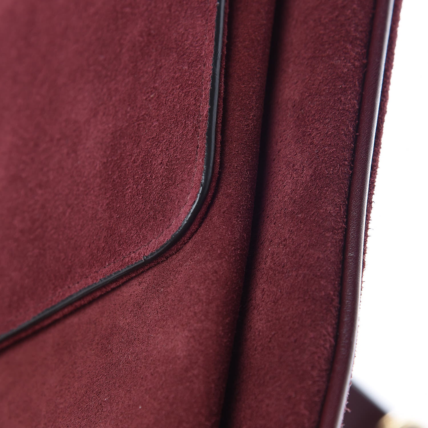 Gucci Suede Medium Arli Flap Shoulder Bag Vintage Bordeaux 10 of 16