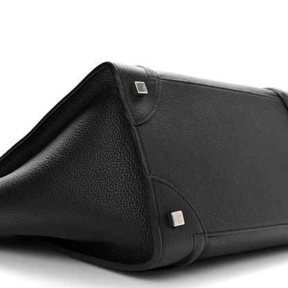 Celine Drummed Calfskin Mini Luggage Black 10 of 11