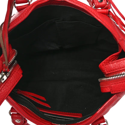Balenciaga Vibrato Calfskin Classic Silver Hardware S City Rouge Cerise 6 of 20