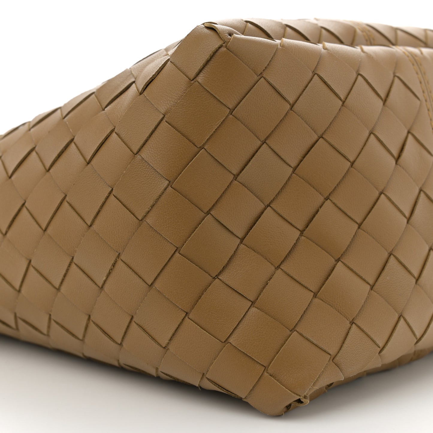 Nappa Intrecciato Small Flip Flap Tote Acorn