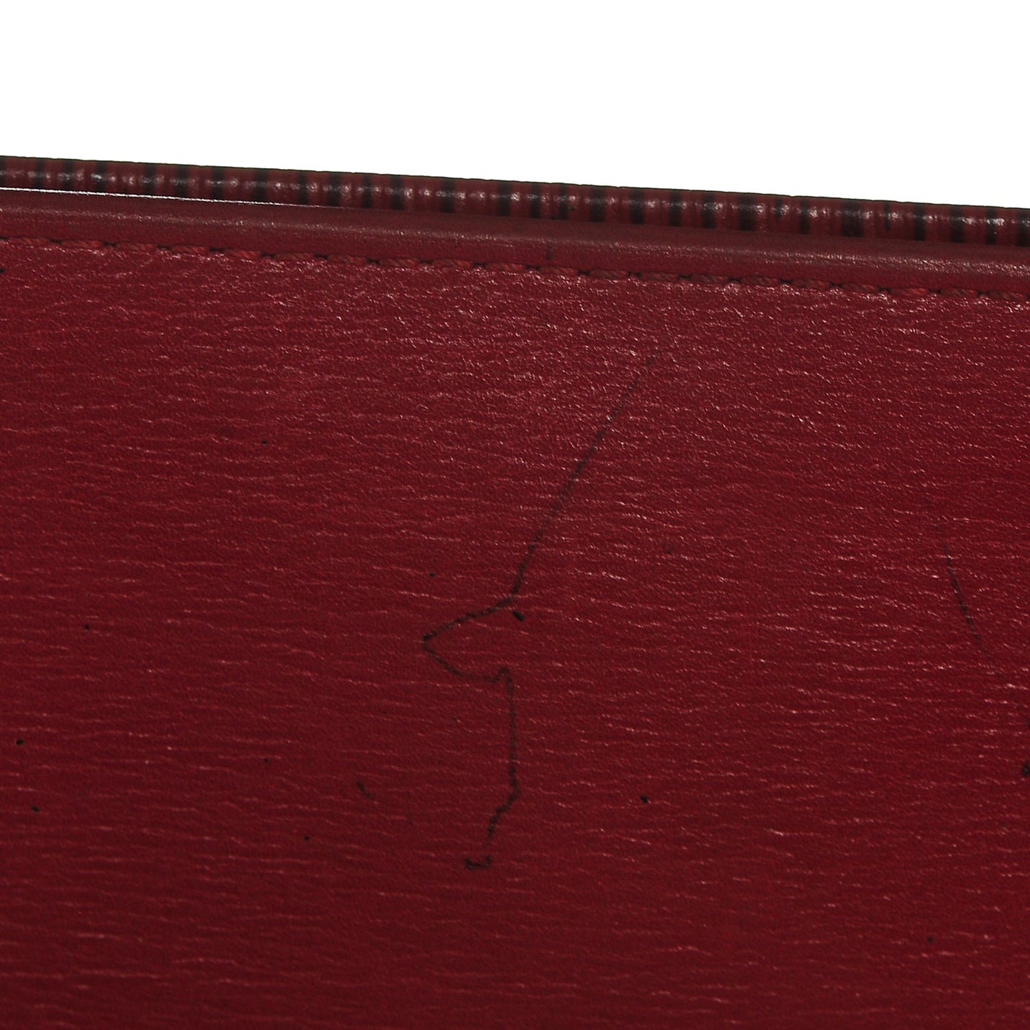 Epi Checkbook Organizer Wallet Castillan Red
