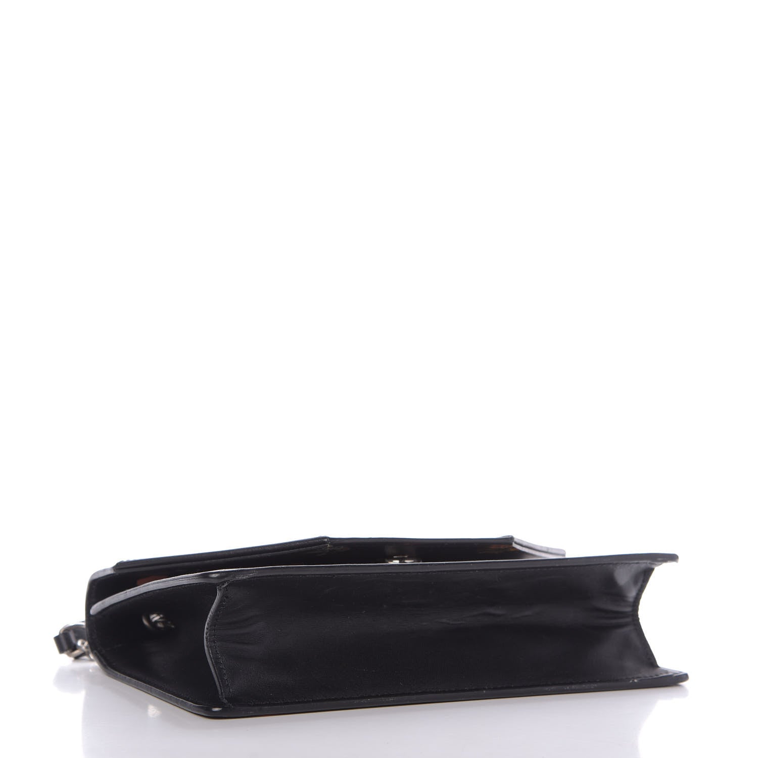 Saint Laurent Calfskin Prairie Flower Printed Mini Betty Black 4 of 12