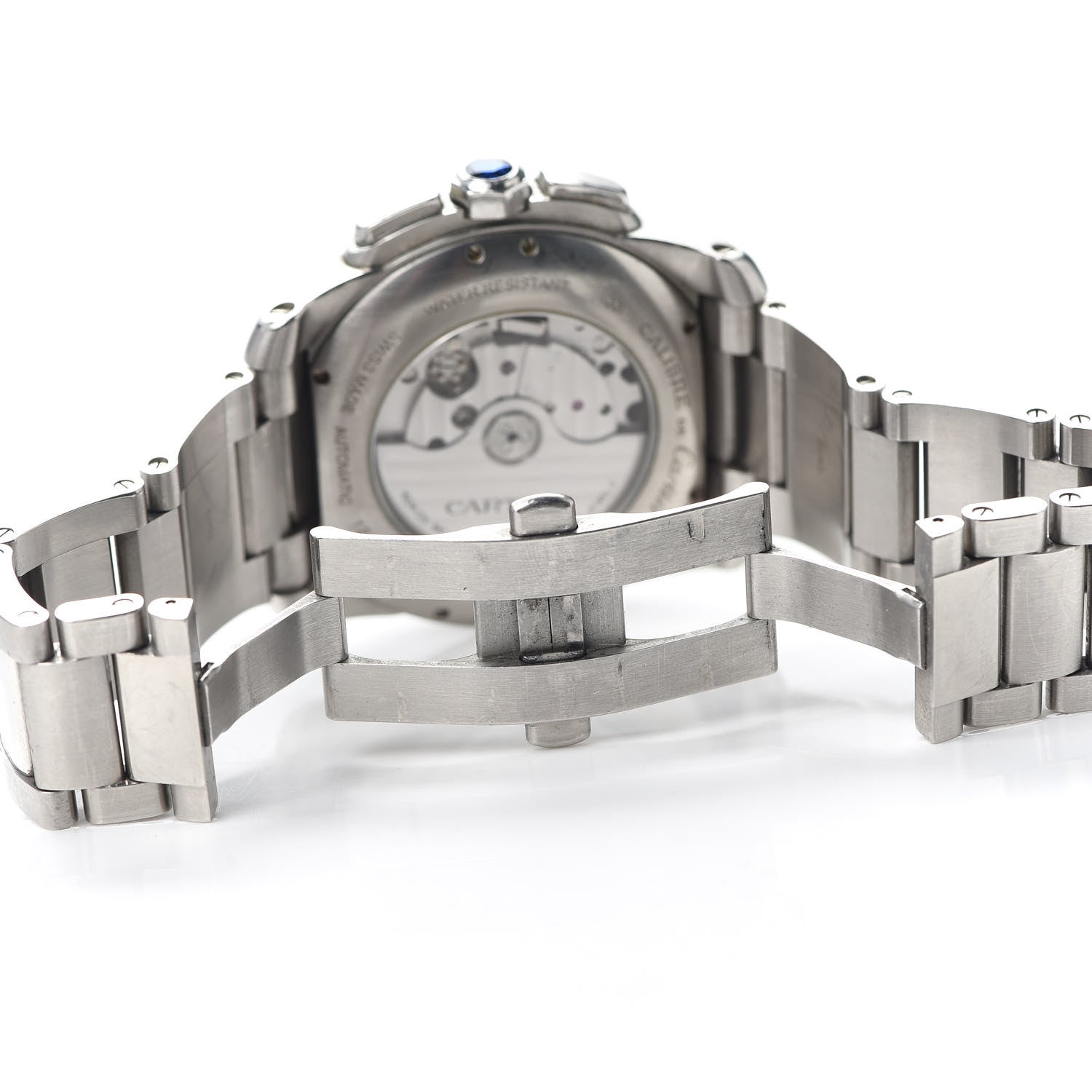 Cartier Stainless Steel 42mm Calibre de Cartier Chronograph Automatic Watch Black 5 of 5