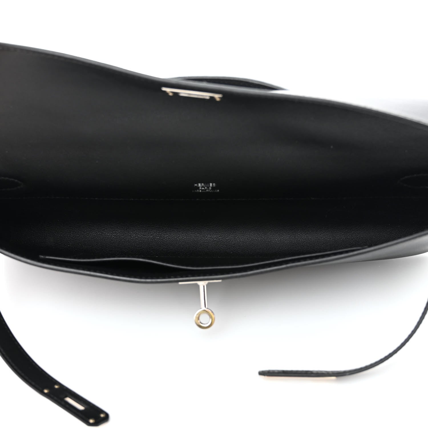 Hermes Swift Kelly Cut Clutch Pochette Black 5 of 14