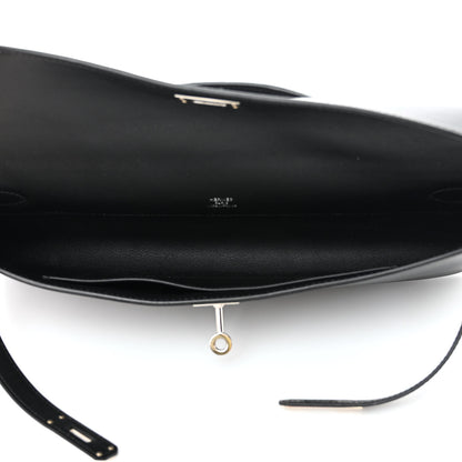 Hermes Swift Kelly Cut Clutch Pochette Black 5 of 14
