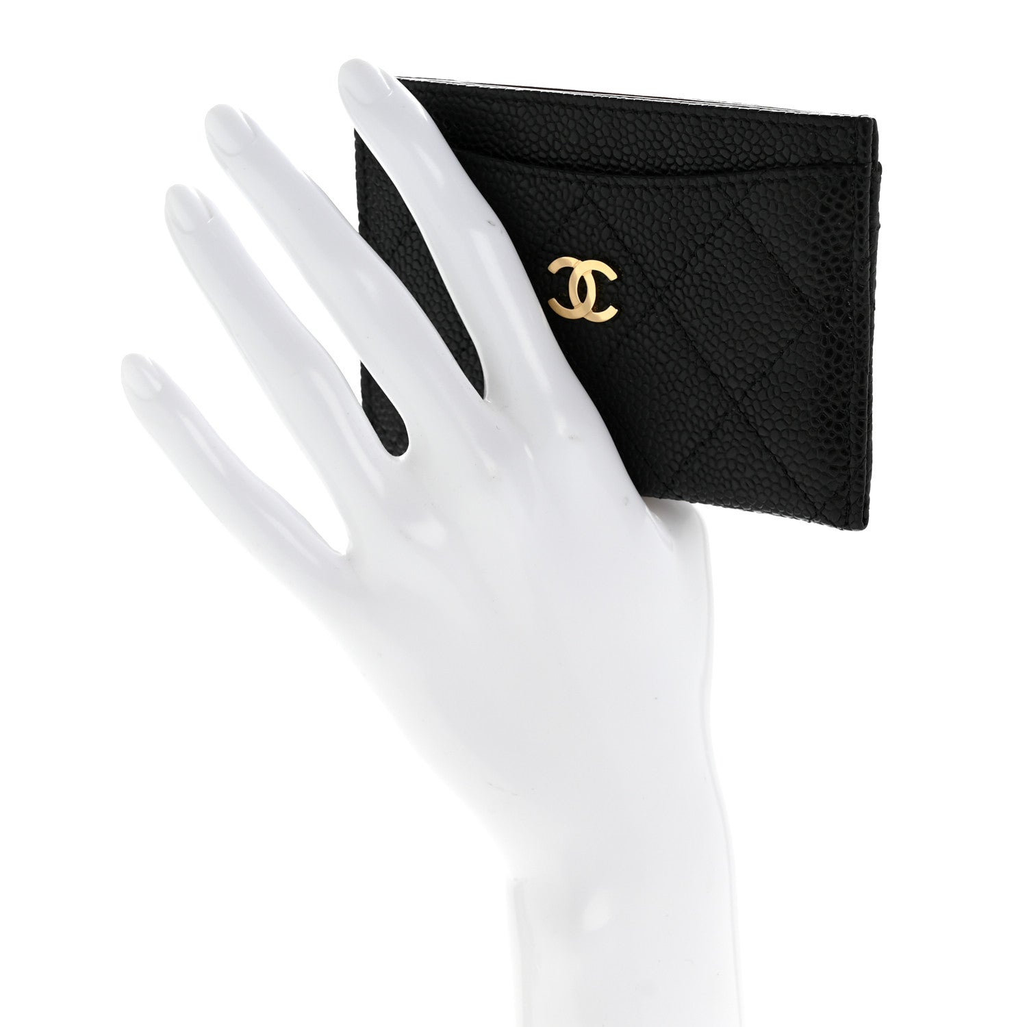 Chanel Caviar Quilted Card Holder Black 2 of 10