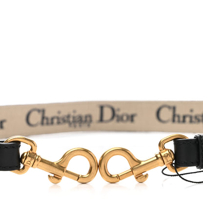 Christian Dior Canvas Embroidered Shoulder Strap Blue 5 of 6