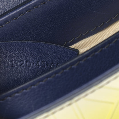 Chloe Calfskin Embossed Small Aby Lock Yellow Navy Blue 7 of 10