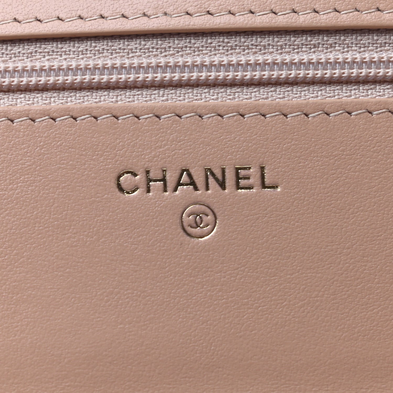 Chanel Calfskin Quilted Perfect Fit Wallet On Chain WOC Beige 7 of 8