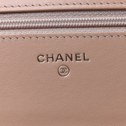 Chanel Calfskin Quilted Perfect Fit Wallet On Chain WOC Beige 7 of 8