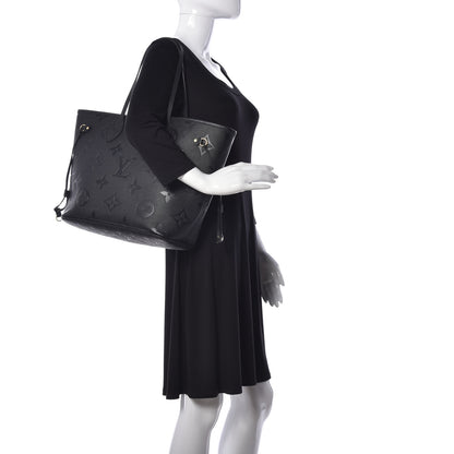 Louis Vuitton Empreinte Monogram Giant Neverfull MM Black 5 of 22