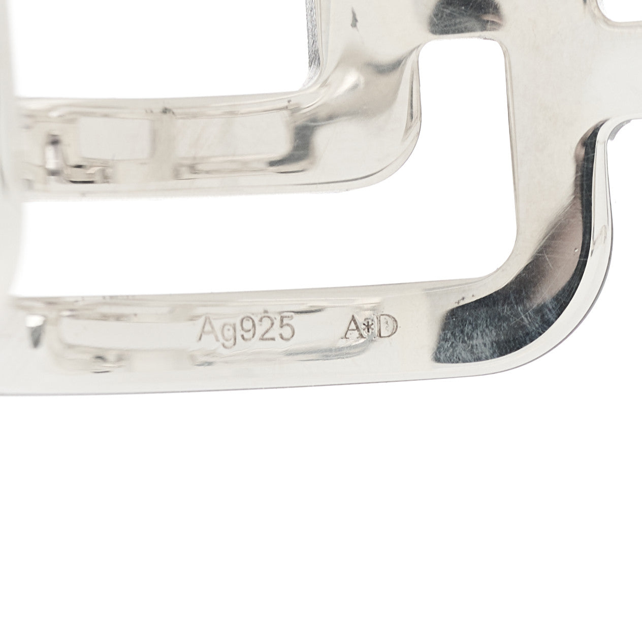 Hermes Sterling Silver Arcane Cuff Bracelet 3 of 4