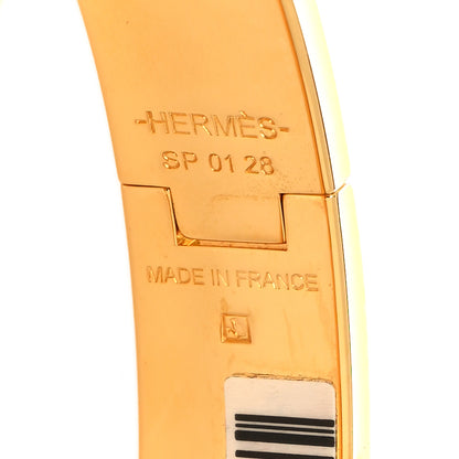 Hermes Enamel Narrow Clic Clac H Bracelet PM White 5 of 5