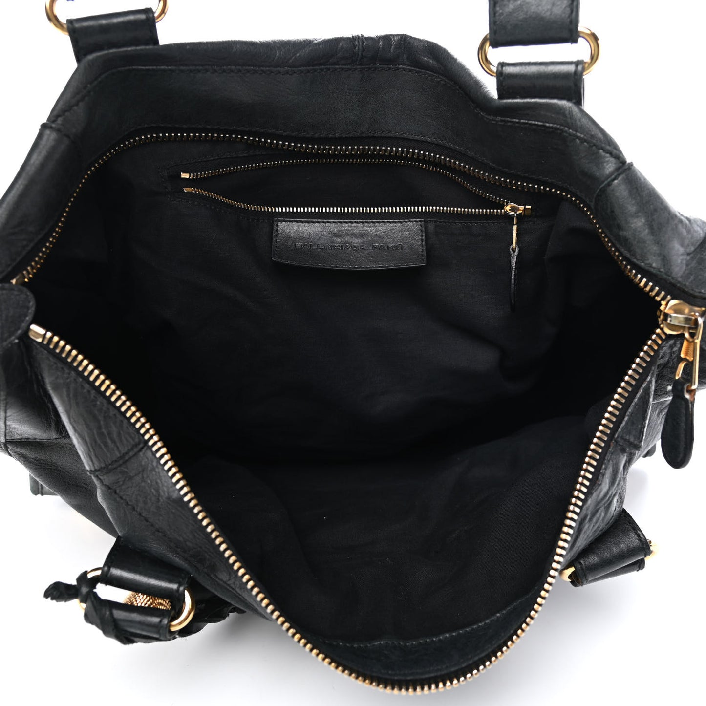 Agneau Giant 21 Gold Hardware Work Black