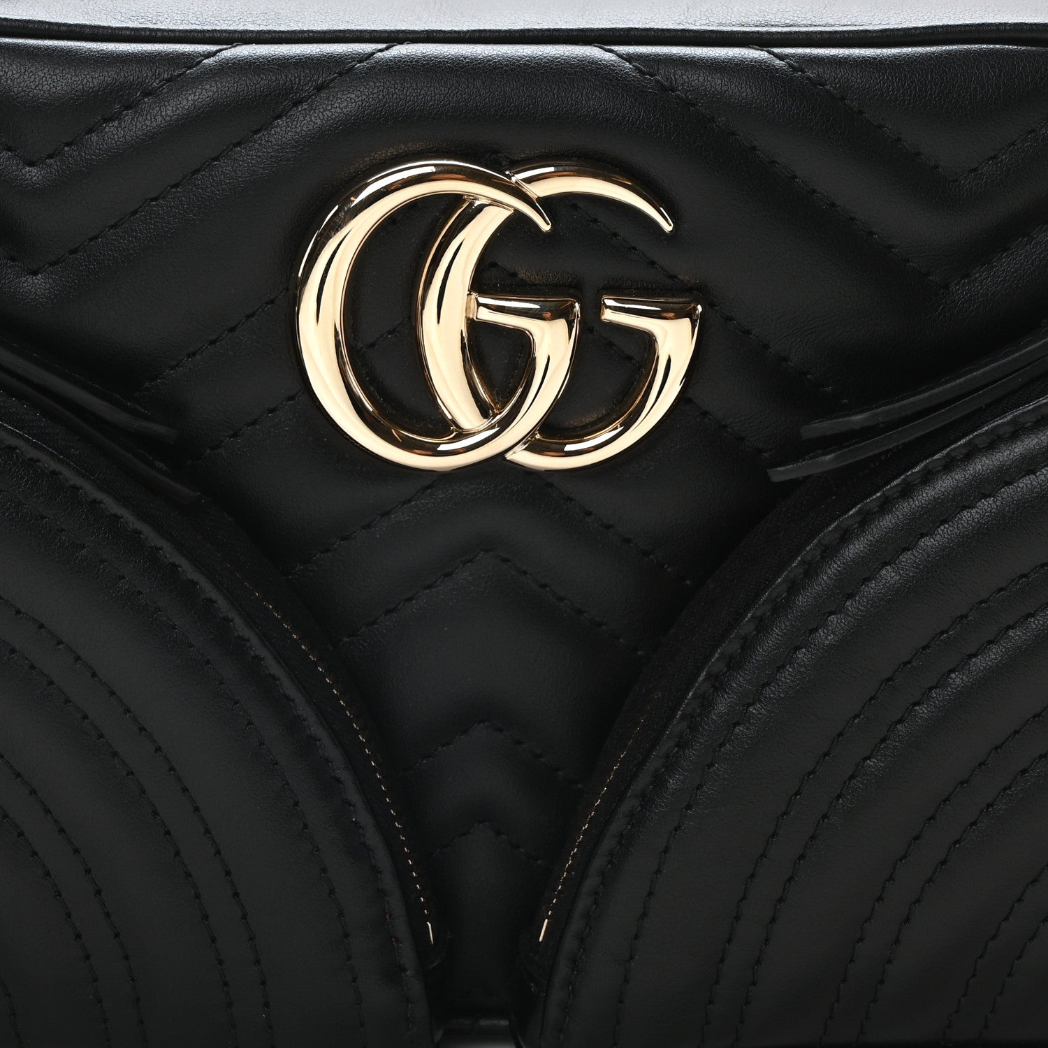 Gucci Calfskin Matelasse Small GG Marmont 2.0 Shoulder Bag Black 8 of 10