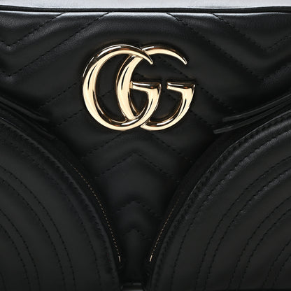 Gucci Calfskin Matelasse Small GG Marmont 2.0 Shoulder Bag Black 8 of 10