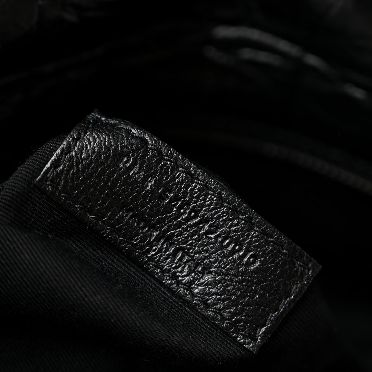 Crocodile Embossed Lambskin Monogram Medium Niki Chain Satchel Black