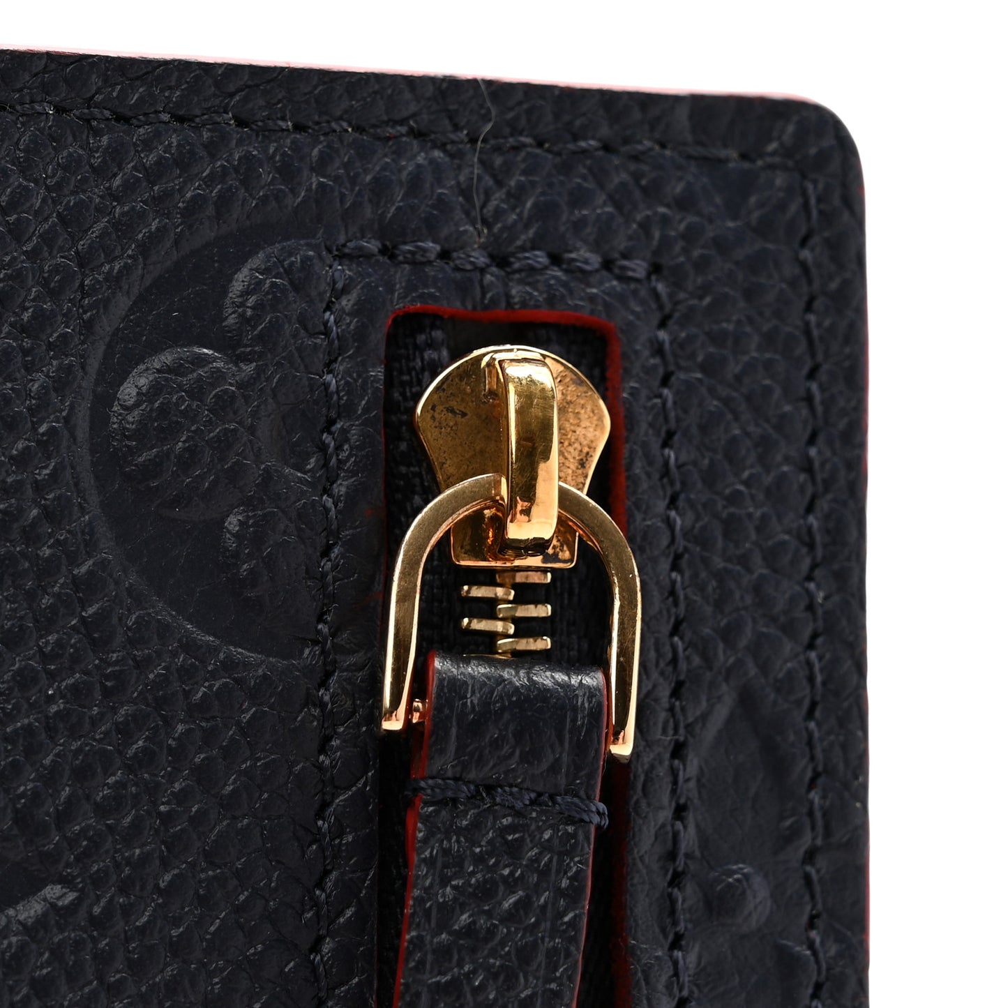 Empreinte Pont-Neuf Wallet Marine Rouge