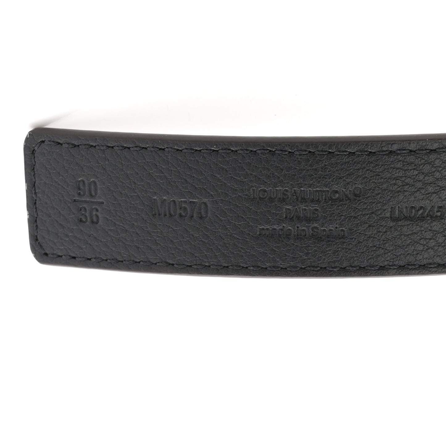 Calfskin Monogram 25mm LV Iconic Reversible Belt 90 36 Black